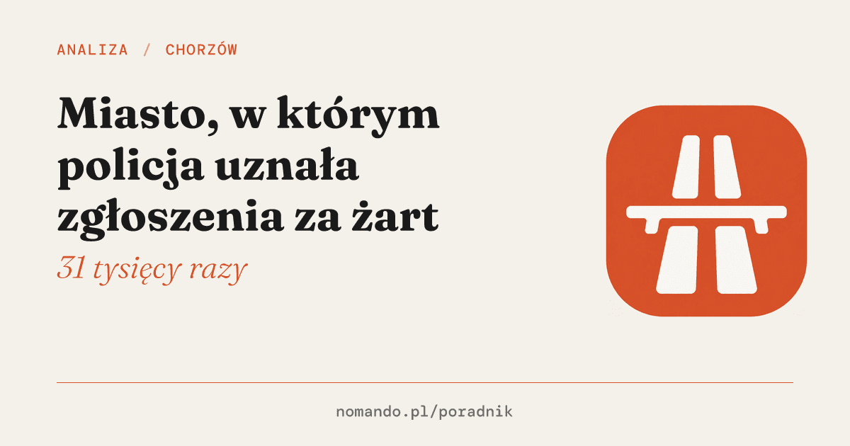 Miasto, w którym policja uznała 31 tysięcy zgłoszeń za żart